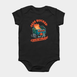 2020 Sucked but Yay Christmas Decorative Dumpster Fire Xmas Baby Bodysuit